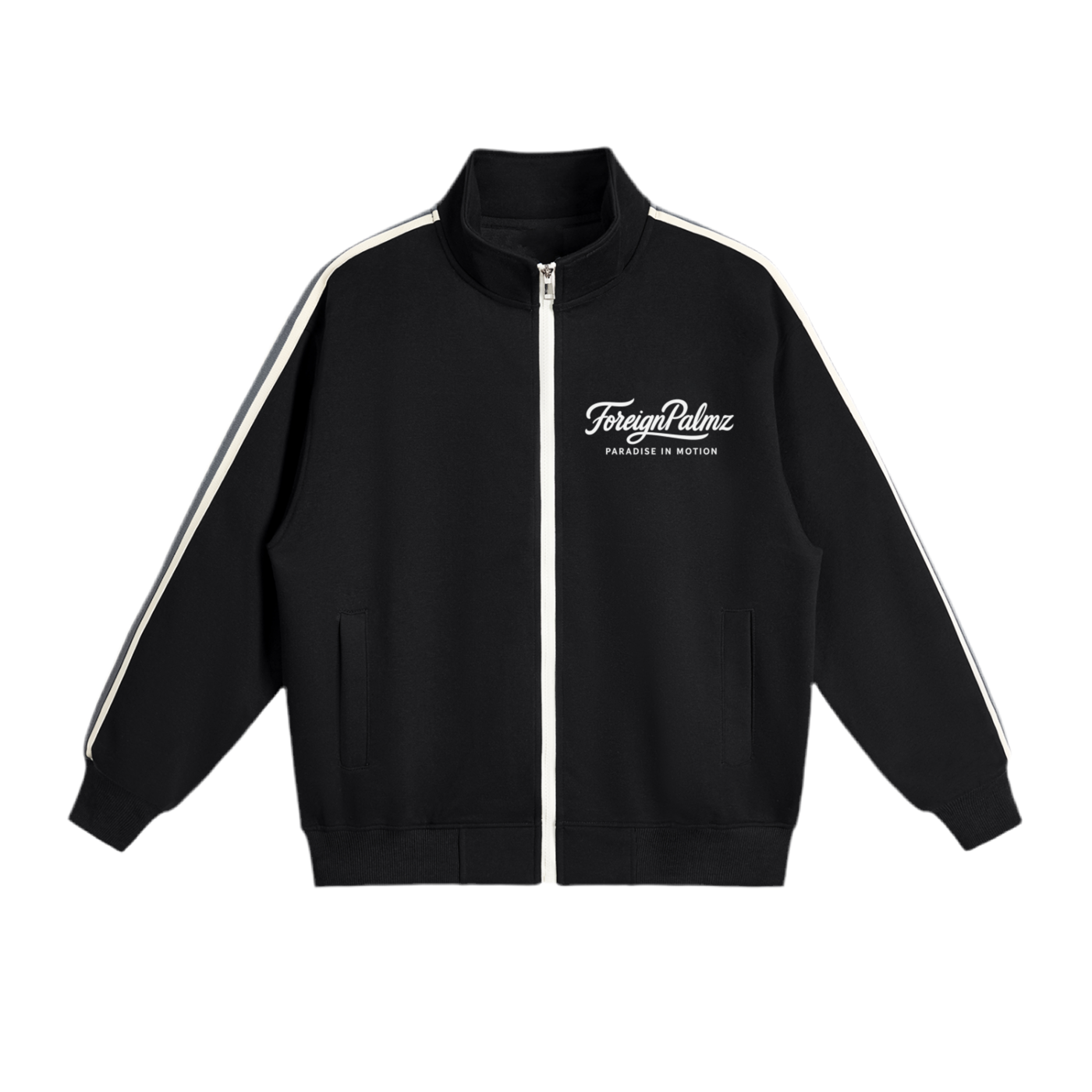 ForeignPalmz “Paradise In Motion”Stripped Collar Jacket