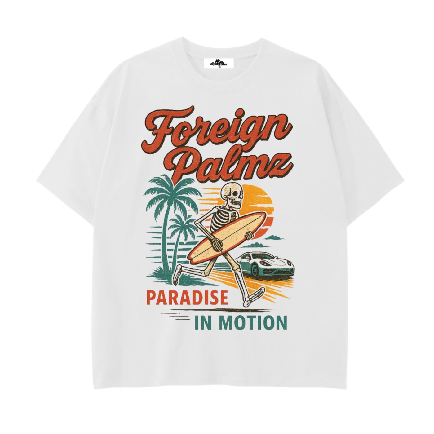 ForeignPalmz Paradise In Motion Tee (Front Graphic Print)