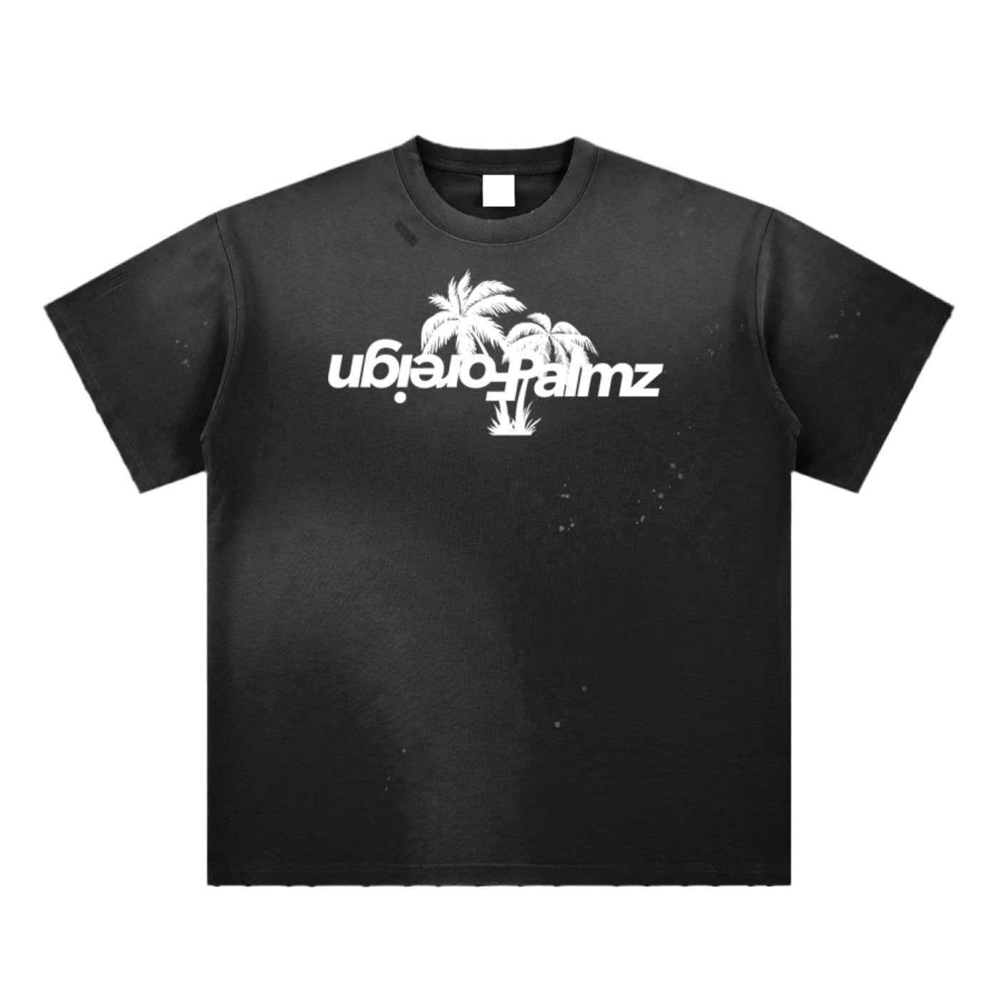 ForeignPalmz Vintage Paint Splatter Tee (Front & Back Print)