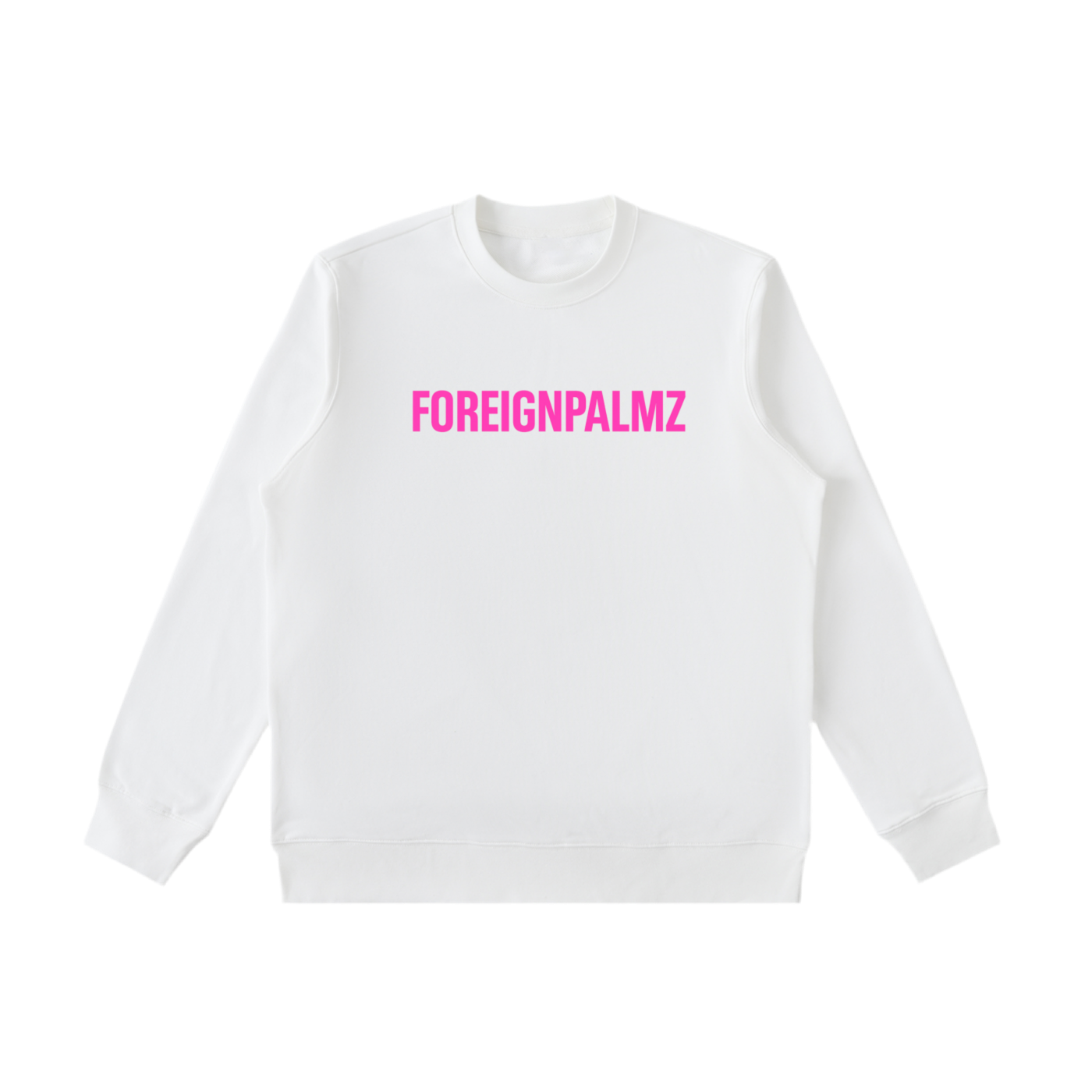 Womans Foreignpalmz Essential Sweatshirt (Pink Box Logo Edition)
