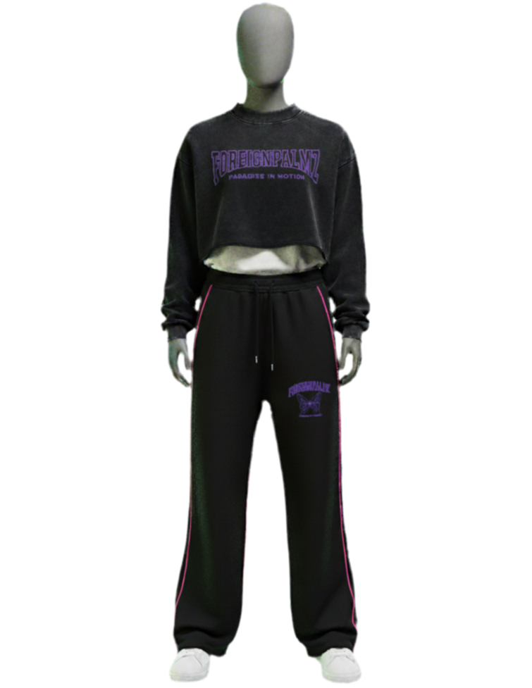 Woman’s Paradise In Motion Cropped Sweatshirt