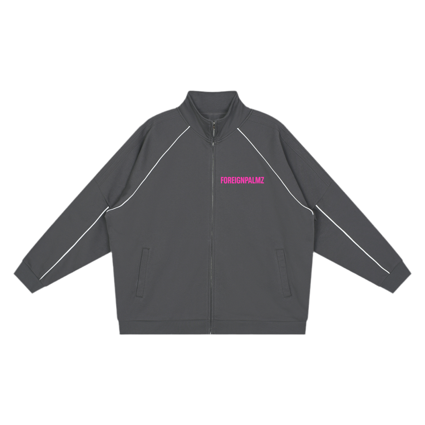 Woman’s ForeignPalmz Reflection Striped Jacket (Pink Logo Edition)