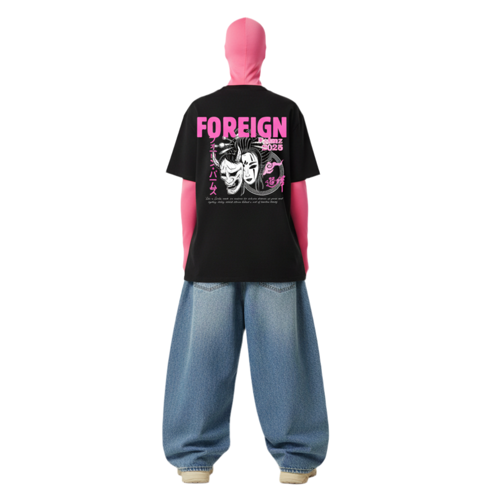 Womans Classic Pink Vintage Tee (Front & Back Print)