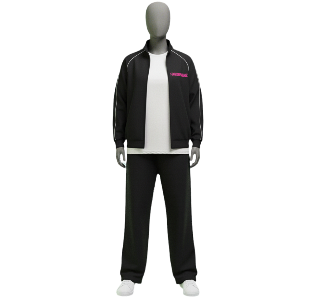 Woman’s ForeignPalmz Reflection Striped Jacket (Pink Logo Edition)