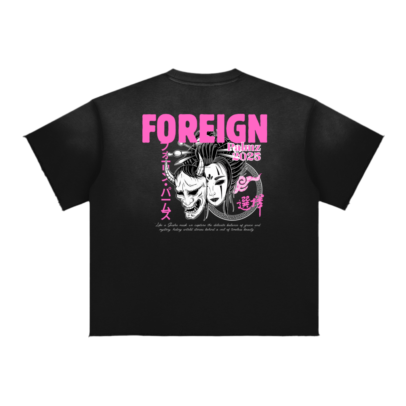 Womans Classic Pink Vintage Tee (Front & Back Print)