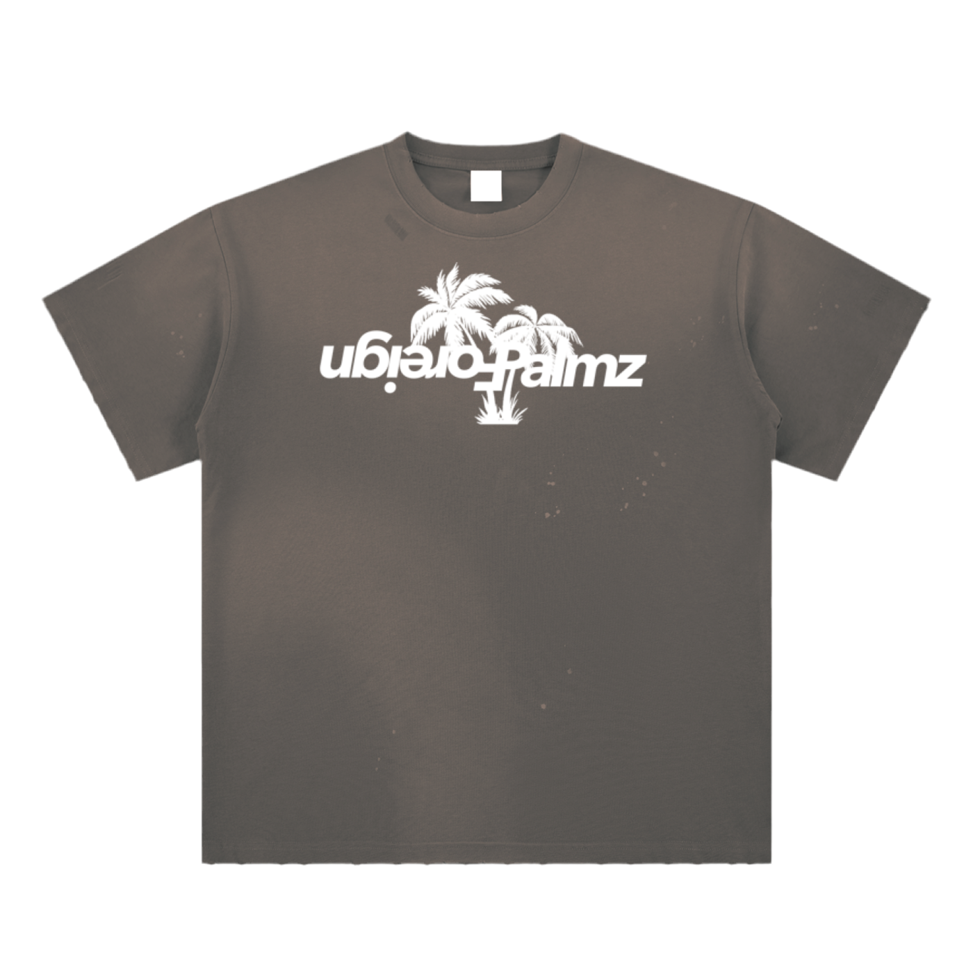 ForeignPalmz Vintage Paint Splatter Tee (Front & Back Print)
