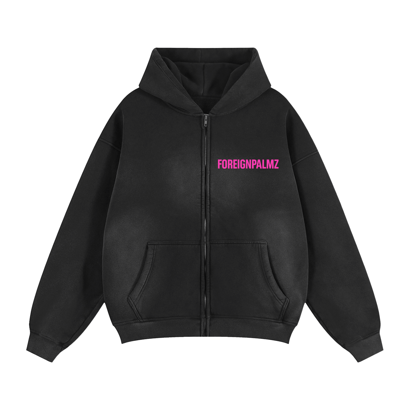 ForeignPalmz Pink Hoodie (Boxy Logo)