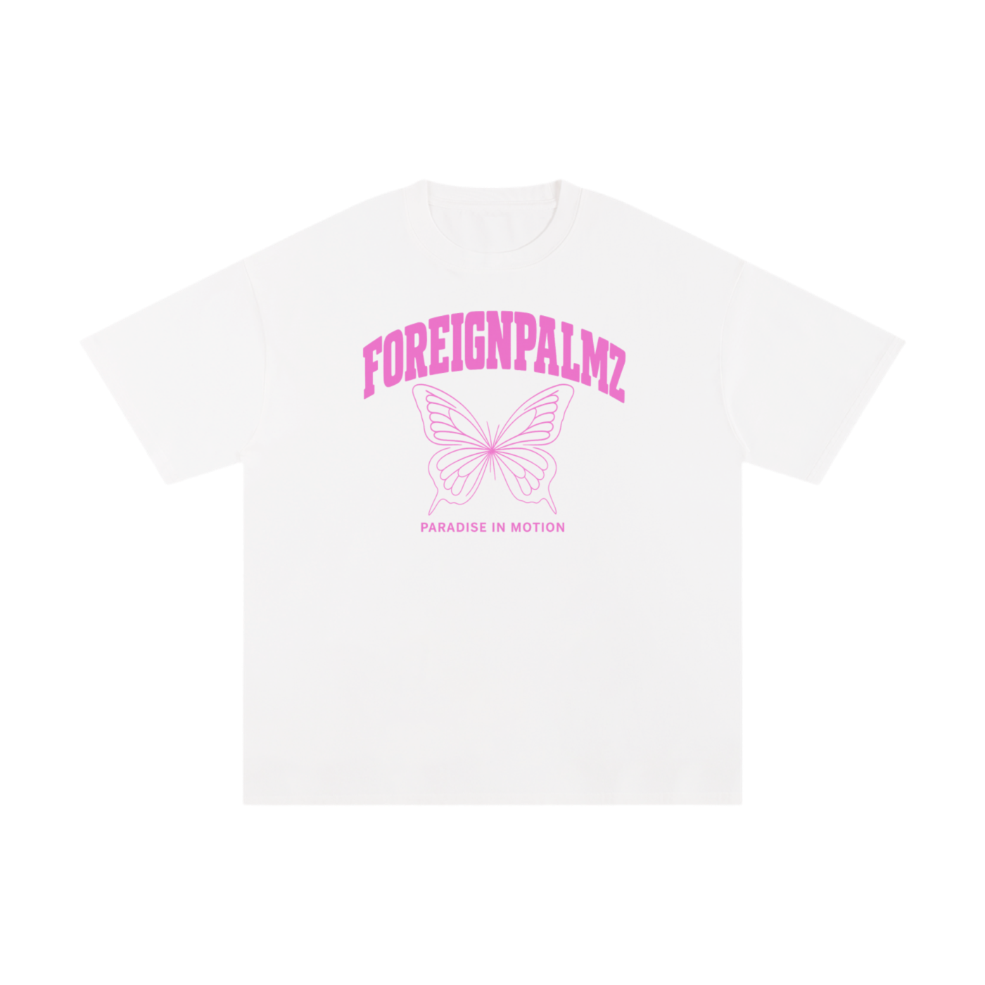 Woman’s ForeignPalmz Butterfly Tee (Pink Edition)