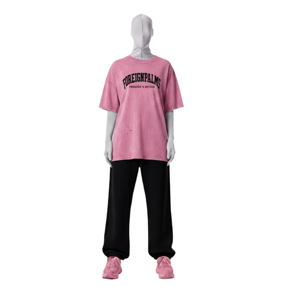 Woman’s Oversized Vintage Tee (Back & Front Print)