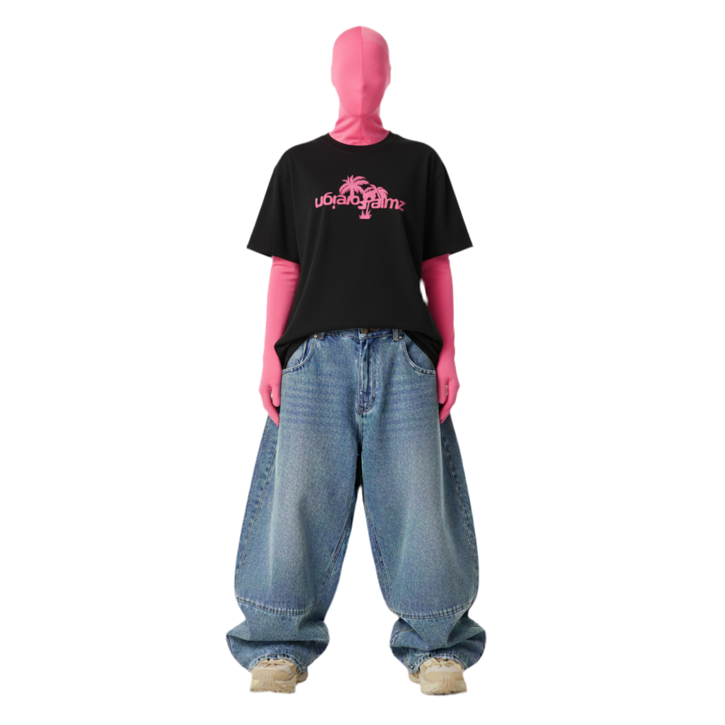 Womans Classic Pink Vintage Tee (Front & Back Print)