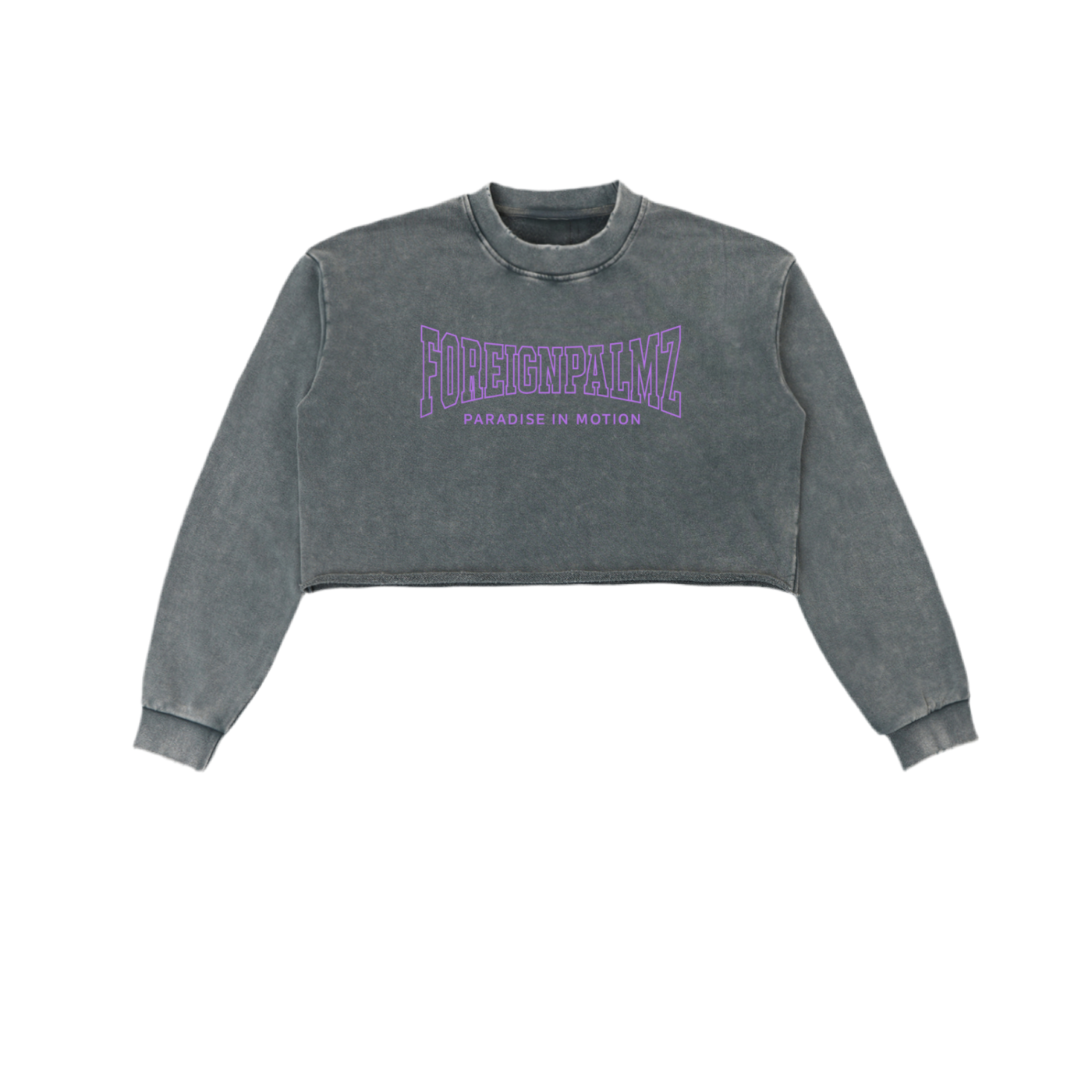 Woman’s Paradise In Motion Cropped Sweatshirt