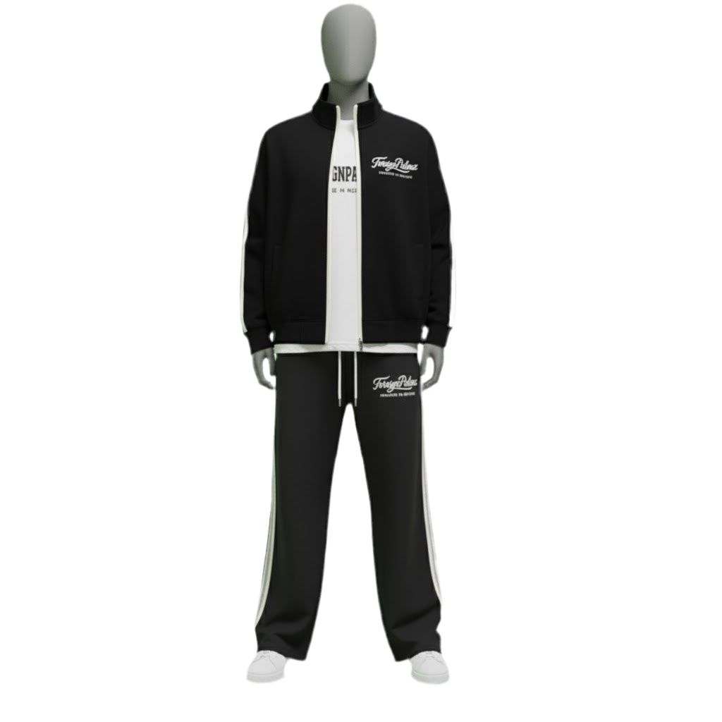 ForeignPalmz “Paradise In Motion”Stripped Collar Jacket