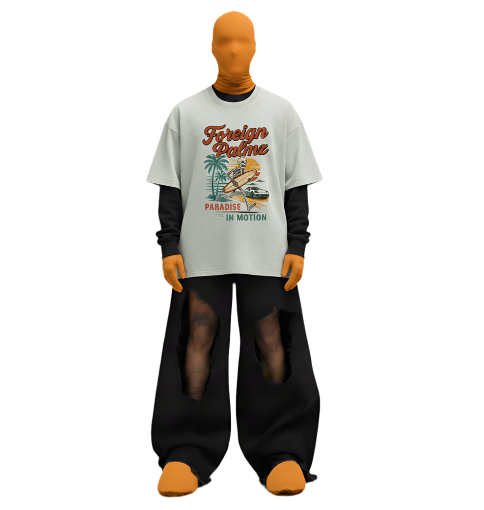 ForeignPalmz Paradise In Motion Tee (Front Graphic Print)