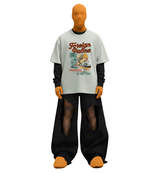 ForeignPalmz Paradise In Motion Tee (Front Graphic Print)