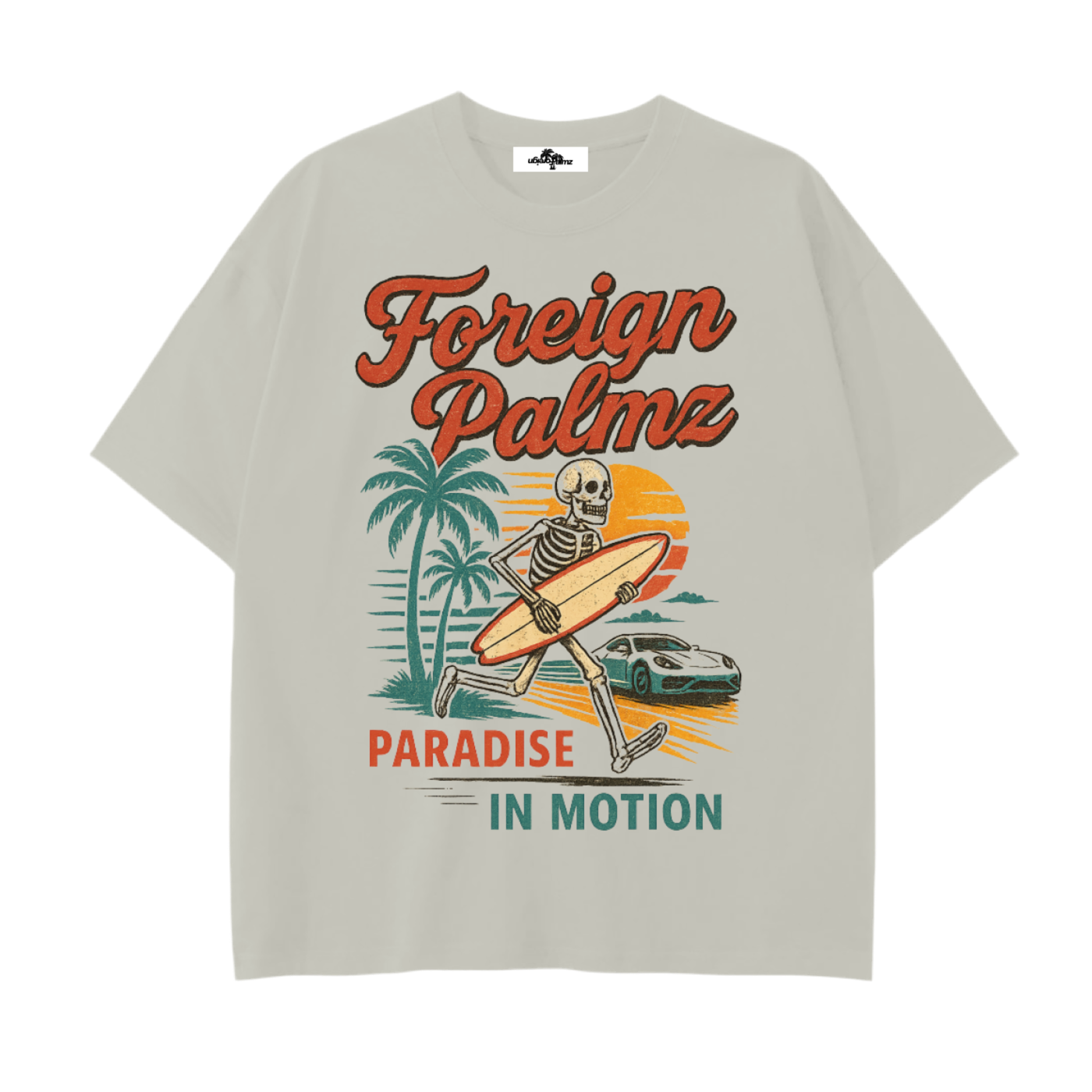ForeignPalmz Paradise In Motion Tee (Front Graphic Print)
