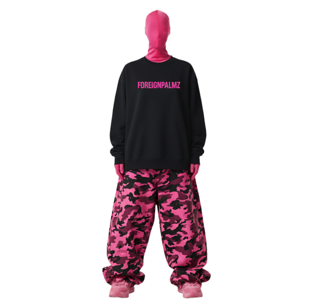 Womans Foreignpalmz Essential Sweatshirt (Pink Box Logo Edition)