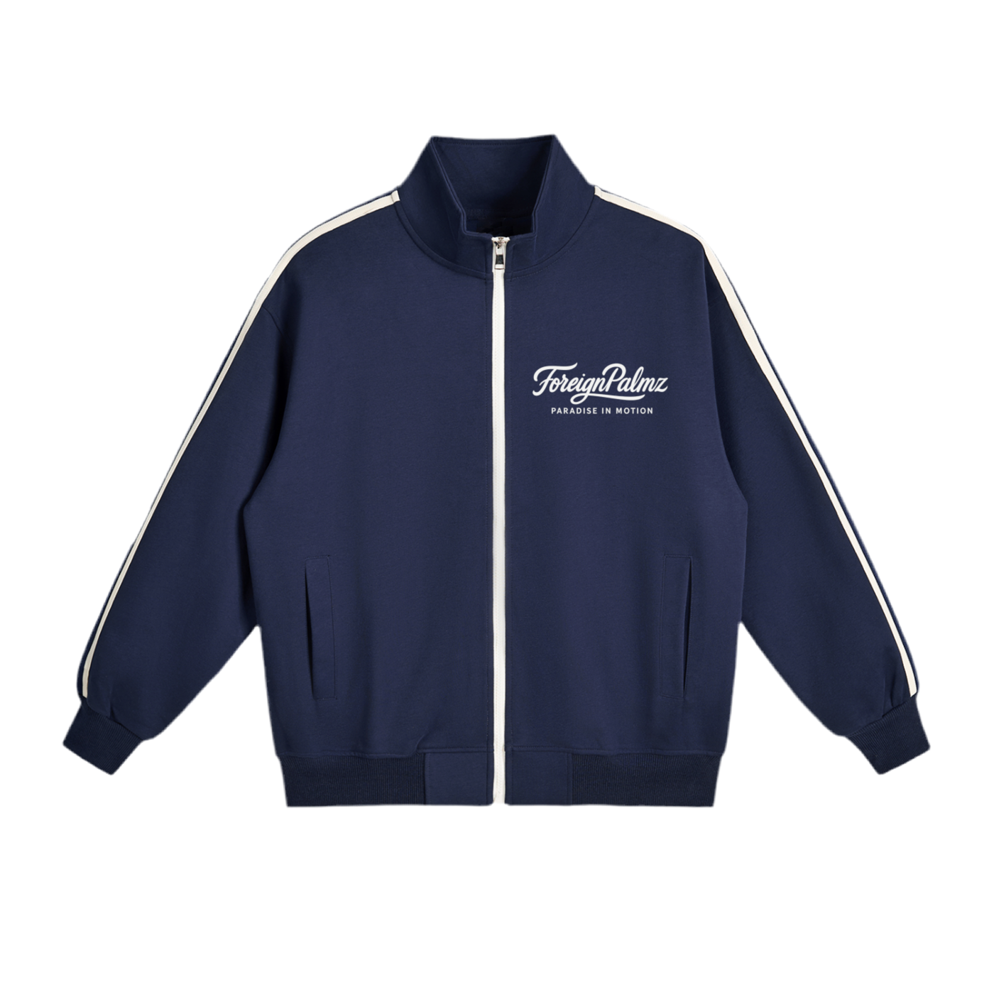 ForeignPalmz “Paradise In Motion”Stripped Collar Jacket