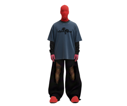 ForeignPalmz Oversized Vintage Tee (Black Logo)