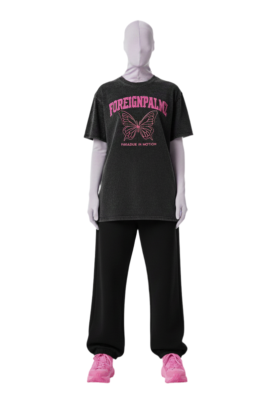 Woman’s ForeignPalmz Butterfly Tee (Pink Edition)