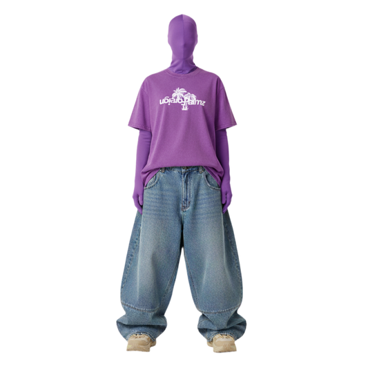 Womans Oversized Vintage Tee (Classic White Logo Edition)