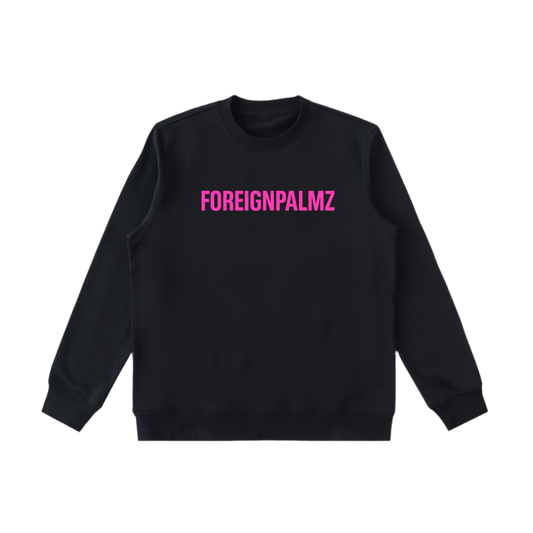 Womans Foreignpalmz Essential Sweatshirt (Pink Box Logo Edition)
