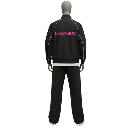 Woman’s ForeignPalmz Reflection Striped Jacket (Pink Logo Edition)