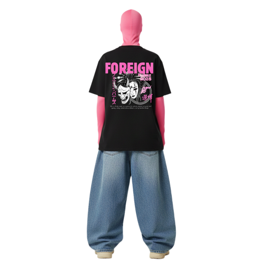 Womans Classic Pink Vintage Tee (Front & Back Print)