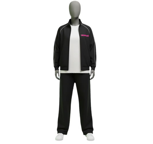 Woman’s ForeignPalmz Reflection Striped Jacket (Pink Logo Edition)