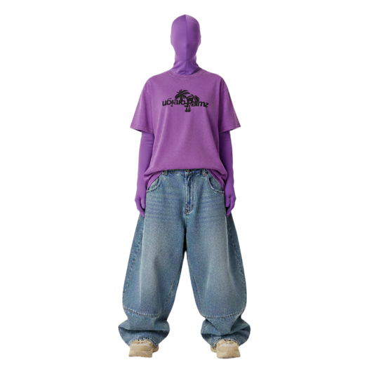 Woman’s Oversized Vintage Tee (Classic Black Logo Edition)