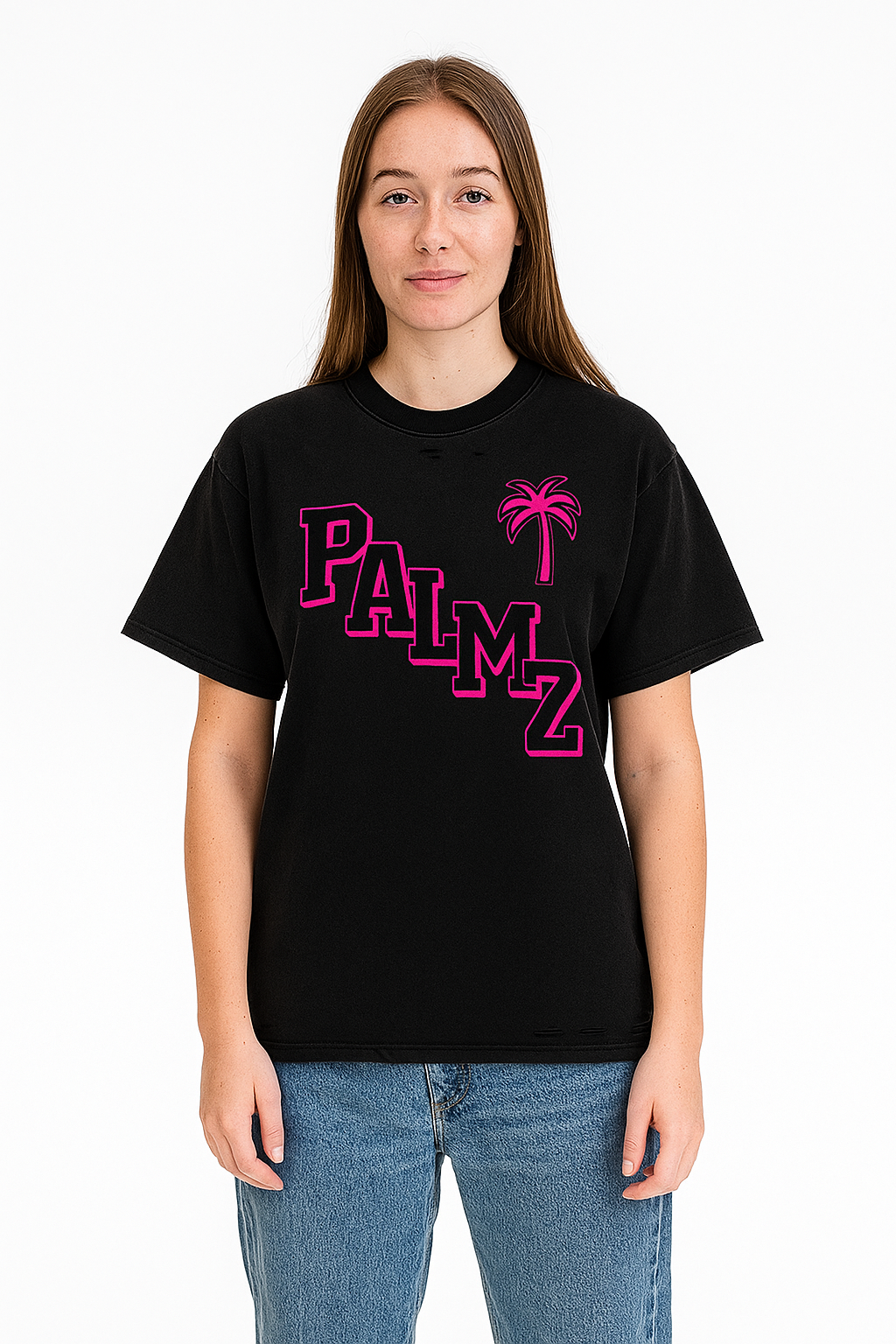 Palmz Logo Frayed T-Shirt