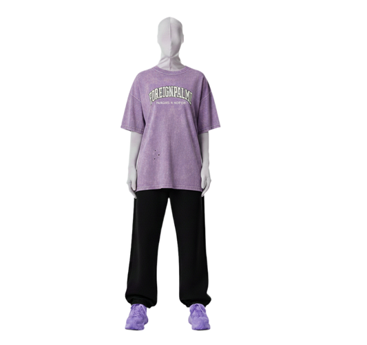 Womans Foreignpalmz Oversized Tee (Front & Back Print)