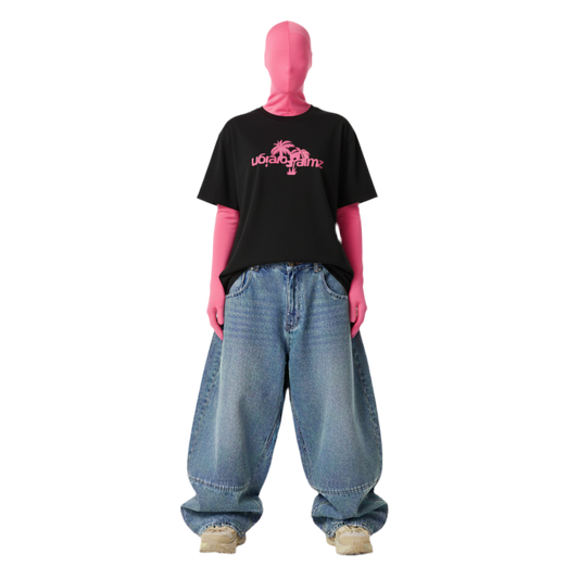 Womans Classic Pink Vintage Tee (Front & Back Print)