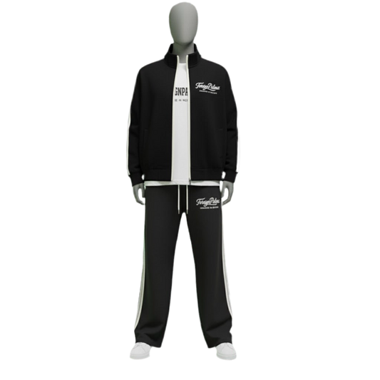 ForeignPalmz “Paradise In Motion”Stripped Collar Jacket
