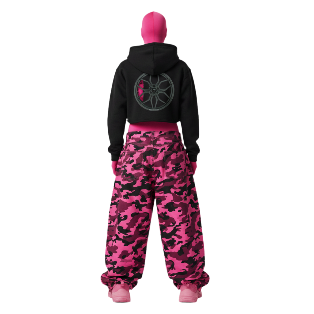 ForeignPalmz “Apex Drive” Cropped Hoodie (Pink Edition)