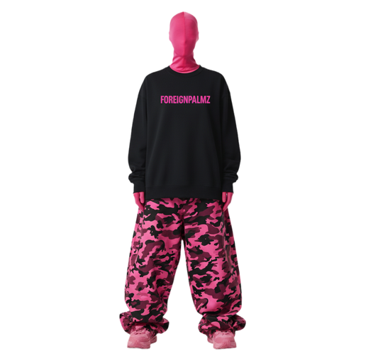 Womans Foreignpalmz Essential Sweatshirt (Pink Box Logo Edition)