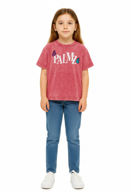 Girls PALMZ Butterfly Logo T-shirt